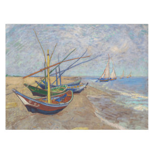 Vincent van Gogh - Fischerboote am Strand Tischdecke
