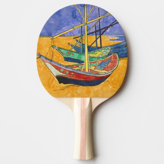 Vincent van Gogh - Fischerboote am Strand Tischtennis Schläger (Vorderseite)