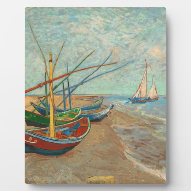 Vincent Van Gogh Fischerboote Fotoplatte (Vorderseite)