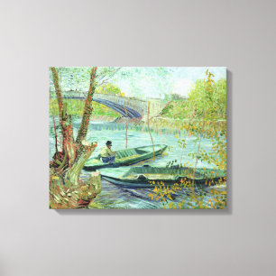 Vincent van Gogh   Fischerei im Frühjahr Leinwanddruck