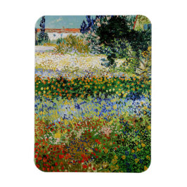 Vincent van Gogh - Flowering Garden Magnet