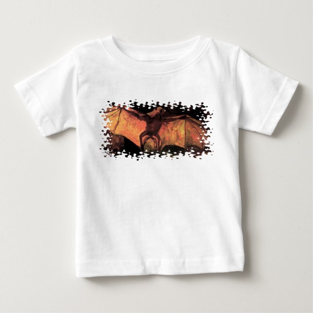 Vincent Van Gogh - Flying Fox - Halloween Fine Art Baby T-shirt (Vorderseite)