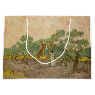 Vincent van Gogh - Frauen beim Olivenpflücken Große Geschenktüte