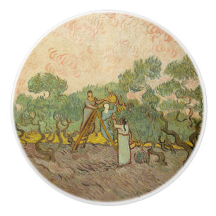 Vincent van Gogh - Frauen beim Olivenpflücken Keramikknauf