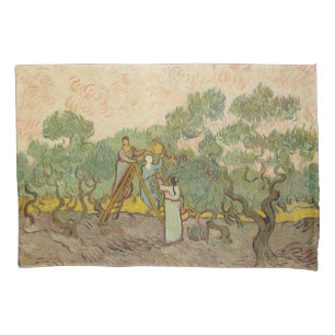 Vincent van Gogh - Frauen beim Olivenpflücken Kissenbezug