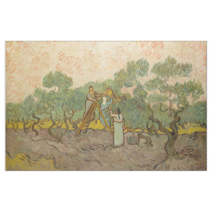 Vincent van Gogh - Frauen beim Olivenpflücken Stoff