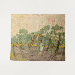 Vincent van Gogh - Frauen beim Olivenpflücken Wandteppich
