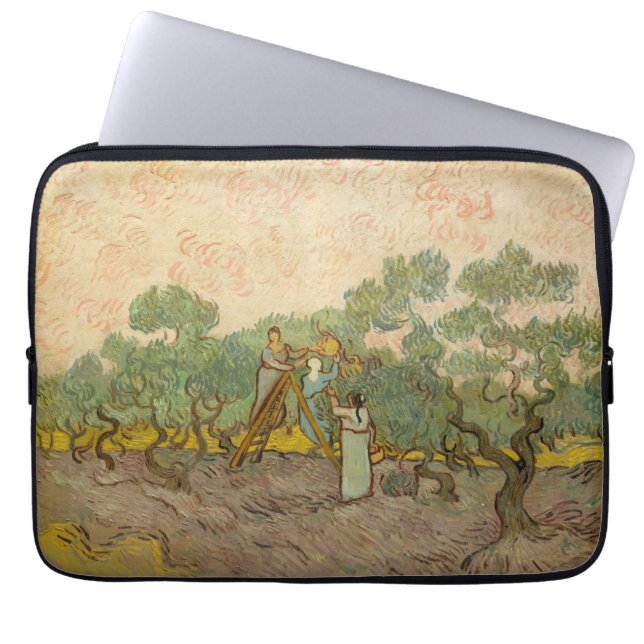 Vincent van Gogh - Frauen, die Oliven pflücken Laptopschutzhülle (Vorderseite)