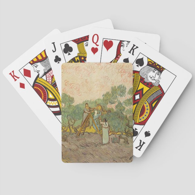 Vincent van Gogh - Frauen, die Oliven pflücken Spielkarten (Rückseite)
