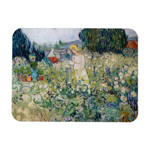 Vincent van Gogh - Fräulein Gachet in ihrem Garten Magnet