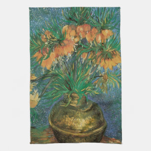 Vincent van Gogh - Fritillarien in einer Kupfervas Geschirrtuch