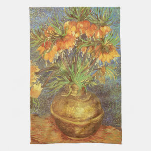 Vincent van Gogh - Fritillarien in einer Kupfervas Geschirrtuch