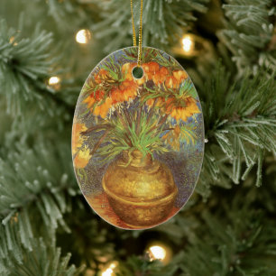 Vincent van Gogh - Fritillarien in einer Kupfervas Keramikornament