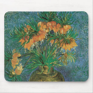 Vincent van Gogh - Fritillarien in einer Kupfervas Mousepad