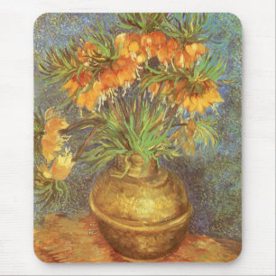 Vincent van Gogh - Fritillarien in einer Kupfervas Mousepad