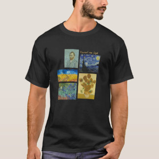 Vincent van Gogh Fünf seiner berühmtesten Gemälde T-Shirt