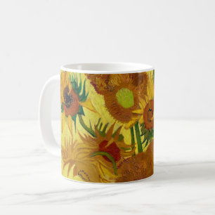 Vincent Van Gogh Fünfzehn Sonnenblumen in einer V Kaffeetasse