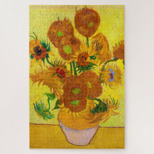 Vincent Van Gogh Fünfzehn Sonnenblumen in einer Va