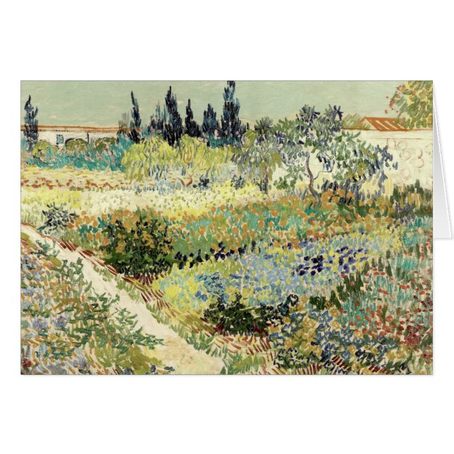 Vincent Van Gogh Garden at Arles (Vorderseite (Horizontal))