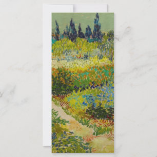 Vincent Van Gogh Garden at Arles Card