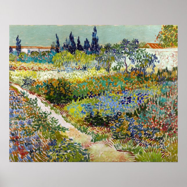 Vincent van Gogh Garden at Arles Poster (Vorne)