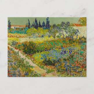 Vincent Van Gogh Garden at Arles Postkarte