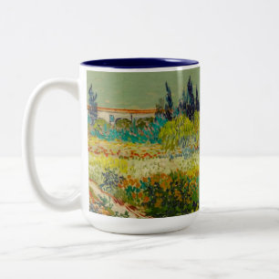 Vincent Van Gogh Garden at Arles Zweifarbige Tasse