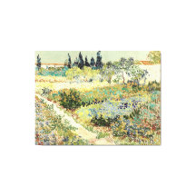 Vincent Van Gogh Garden in Arles 1888