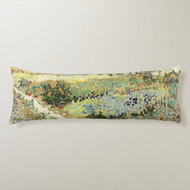 Vincent Van Gogh Garden in Arles 1888 Seitenschläferkissen (Vorderseite)