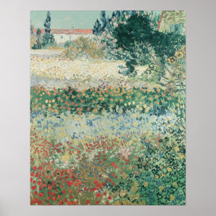 Vincent van Gogh Garden in Bloom, 1888 Poster
