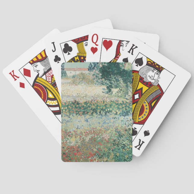 Vincent van Gogh | Garden in Bloom, Arles, 1888 Spielkarten (Rückseite)