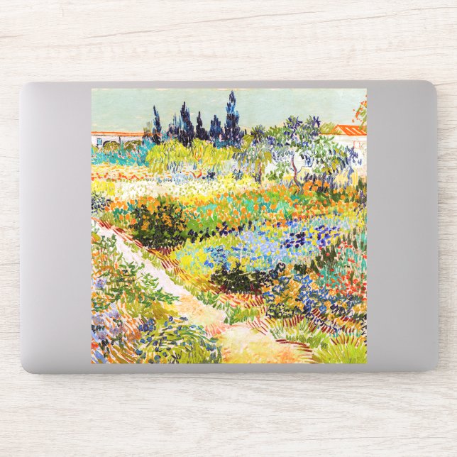 Vincent van Gogh - Garten bei Arles Aufkleber (Computer)
