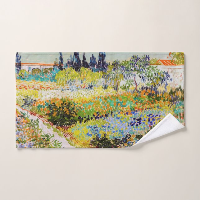 Vincent van Gogh - Garten bei Arles Badhandtuch Set (Handtuch)