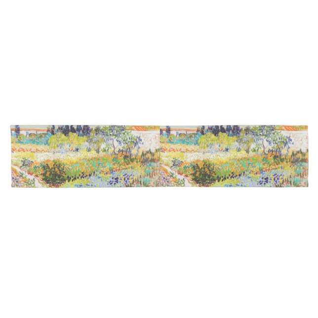 Vincent van Gogh - Garten bei Arles Kurzer Tischläufer (Horizontal)
