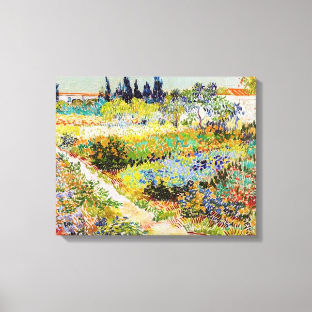 Vincent van Gogh - Garten bei Arles Leinwanddruck (Vorderseite)