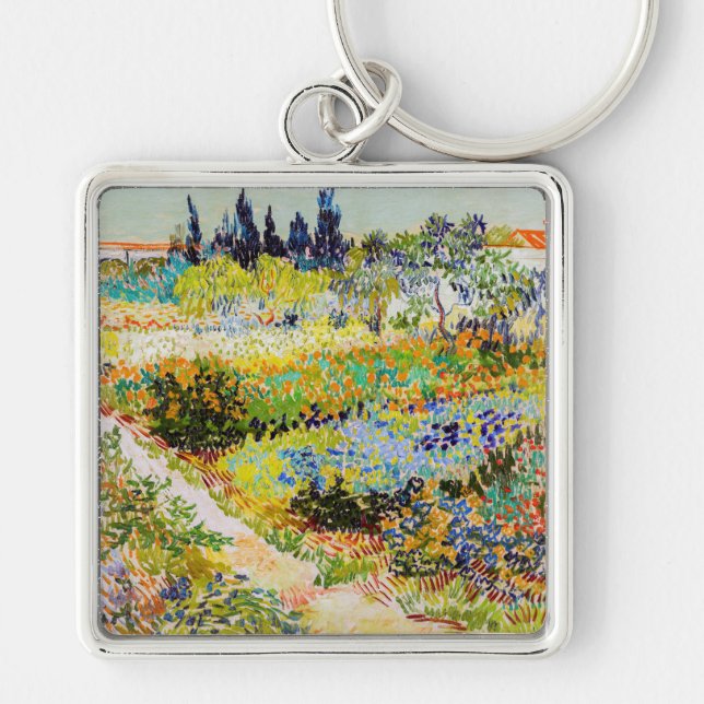 Vincent van Gogh - Garten bei Arles Schlüsselanhänger (Vorne)