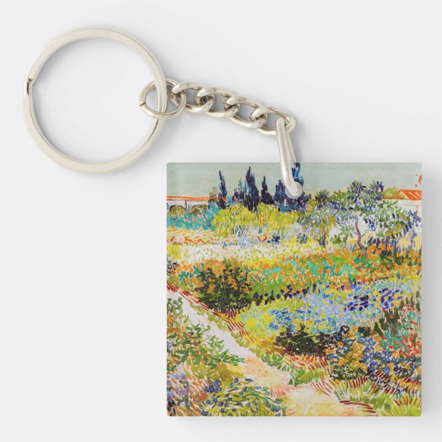 Vincent van Gogh - Garten bei Arles Schlüsselanhänger (Vorderseite)
