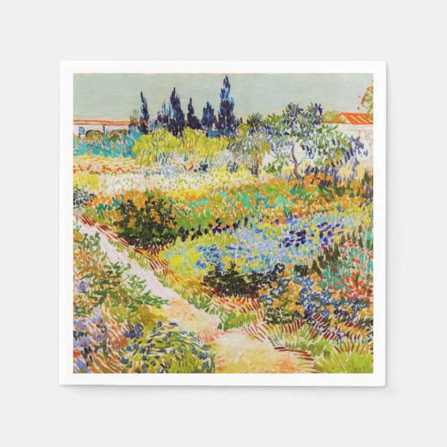 Vincent van Gogh - Garten bei Arles Serviette (Vorderseite)