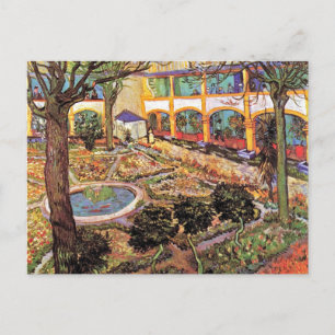 Vincent Van Gogh - Garten des Hospitals in Arles Postkarte