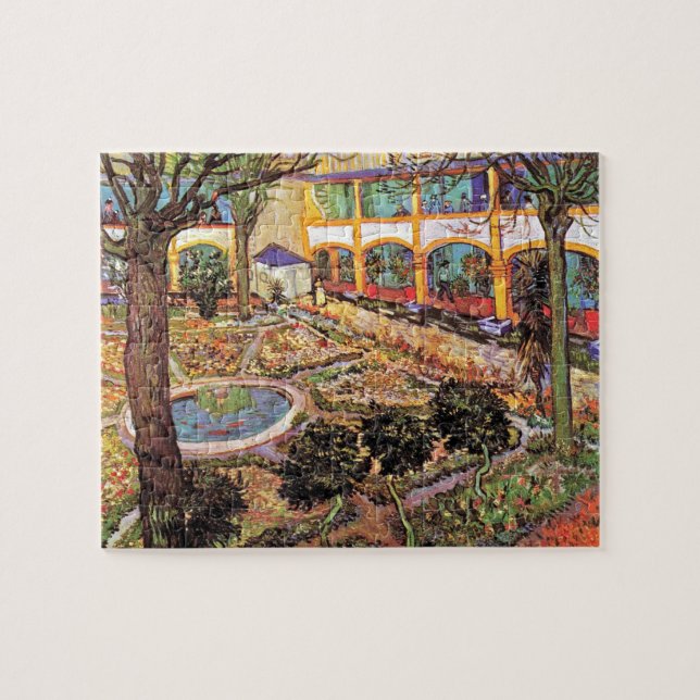 Vincent Van Gogh - Garten des Krankenhauses in Arl (Horizontal)