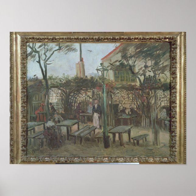 Vincent van Gogh | Garten im Montmartre Poster (Vorne)