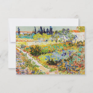 Vincent van Gogh - Garten in Arles Dankeskarte