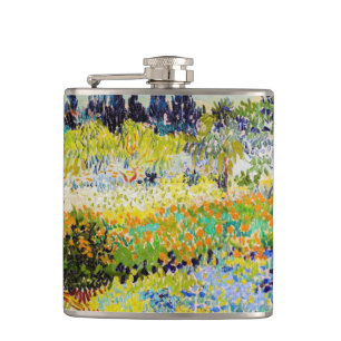 Vincent van Gogh - Garten in Arles Flachmann
