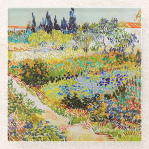 Vincent van Gogh - Garten in Arles Glasuntersetzer