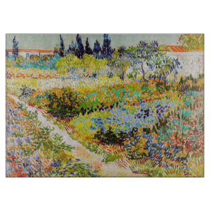Vincent van Gogh - Garten in Arles Schneidebrett
