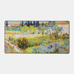 Vincent van Gogh - Garten in Arles Schreibtischunterlage