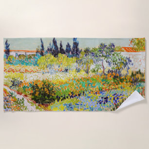 Vincent van Gogh - Garten in Arles Strandtuch