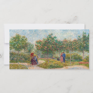 Vincent van Gogh - Garten in Montmarte mit Verlieb Dankeskarte