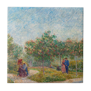 Vincent van Gogh - Garten in Montmarte mit Verlieb Fliese