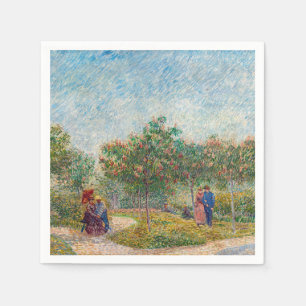 Vincent van Gogh - Garten in Montmarte mit Verlieb Serviette